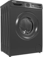 Telefunken Waschmaschine W-8-1400-A-DI Frontlader, 8 kg Kapazität, Farbe: Schwarz/Silber, Aquastop, Quick Wash und Kindersicherung - Bild 1