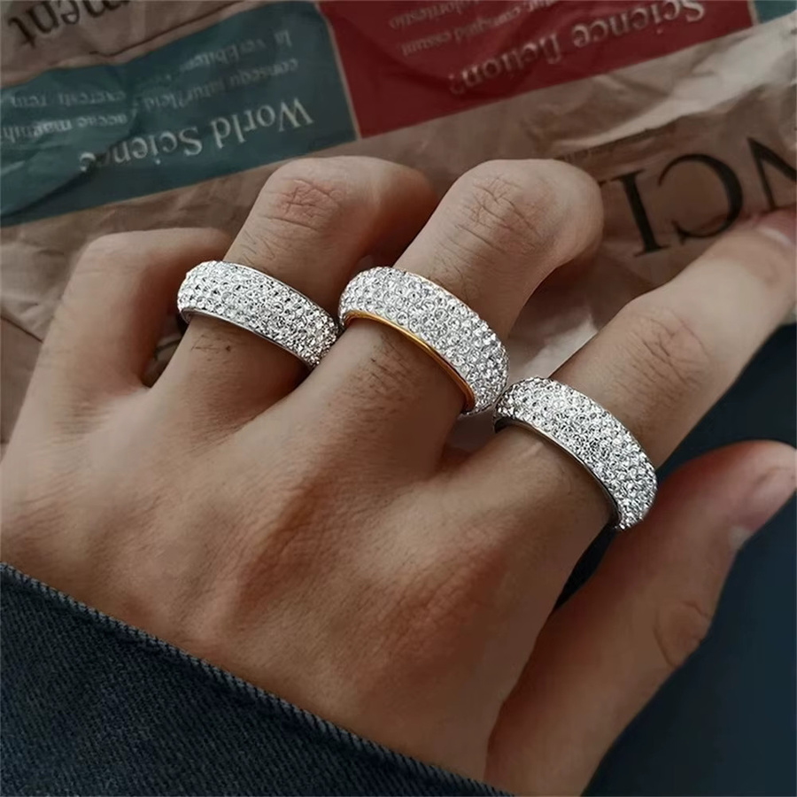 MAGIC ZONE Ring, Edelstahl, Bicolor, Zirkonia, Unisex - Bild 4