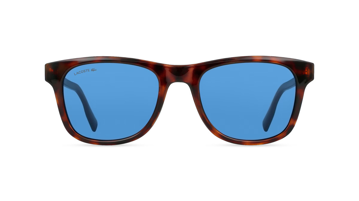 Lacoste L969S Sonnenbrille, Vollrand, Quadratisch, Kunststoff, Herren, Braun, Blau - Bild 1