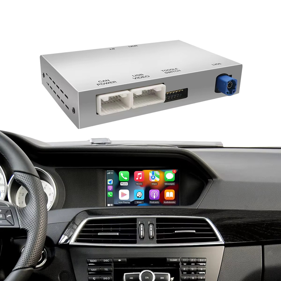 AUTOABC Drahtlose CarPlay und Android Auto Navigation für Mercedes Benz GLA CLA GLK SLK CLS W204 W176 W246 X204 C117 NTG4.5/4,7 Modelle 2011-2015 mit Bluetooth - Bild 7