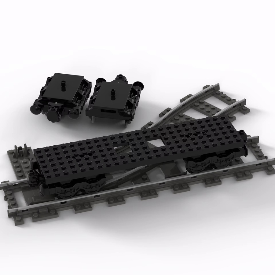 Sky Feather Stadtbahn Technische Bausteine, 6x24 Basis Magnetisch Verbindbare Radwagen - Bild 2