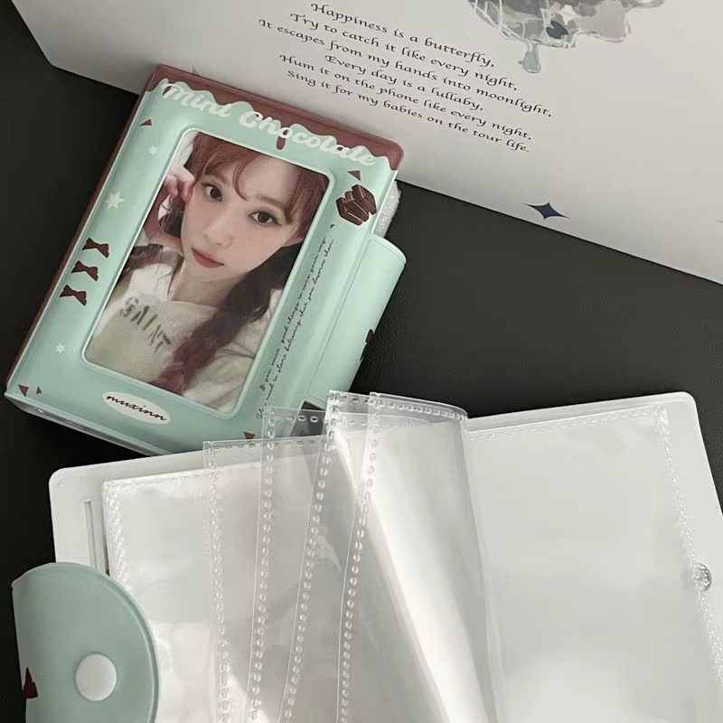 WHPHous Tragbare PVC Kartenaufbewahrungstasche mit einem Fach für Fotos und Karten, Breite: 7,6 cm - Bild 3