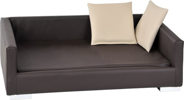 Silvio Design Tiersofa Lucky Gr. 1 aus braunem Kunstleder - Bild 1
