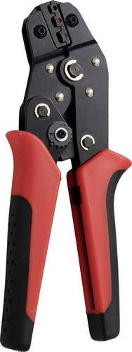 Quadrios 22T013 Crimpzange für isolierte Kabelschuhe und Stoßverbinder 0.25 bis 2.5mm² in Rot und Stahl - Bild 1