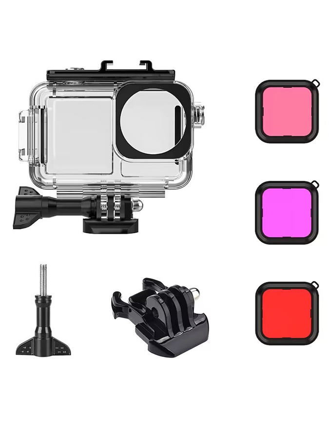 DJI Wasserdichtes Gehäuse für OSMO Action 5, Action 4 und Action 3, Unterwassertauchen bis 40 m, transparente Schutzhülle mit Filter - Bild 6