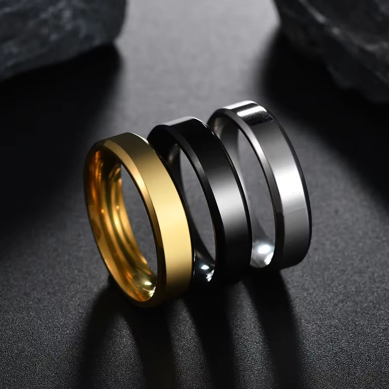 NUOBING Ring, Edelstahl, Unisex, Personalisierte Gravur - Bild 3