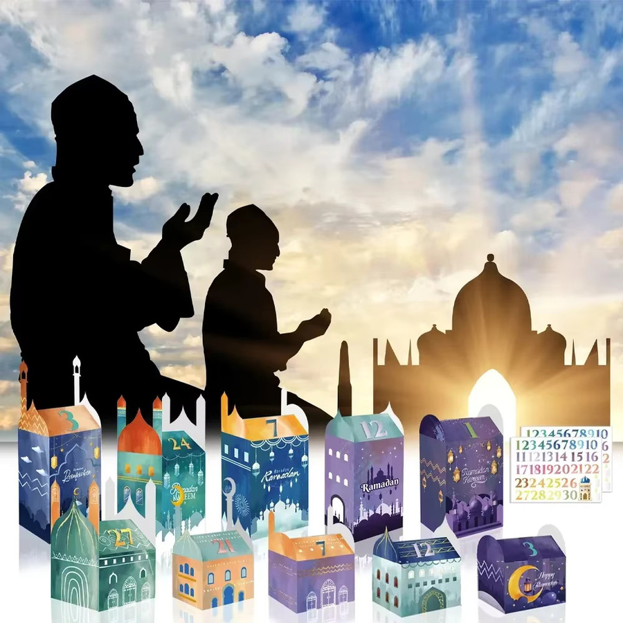 30 Stück Eid Mubarak Geschenktüten für Ramadan und Festlichkeiten in Mehrfarbig - Bild 3