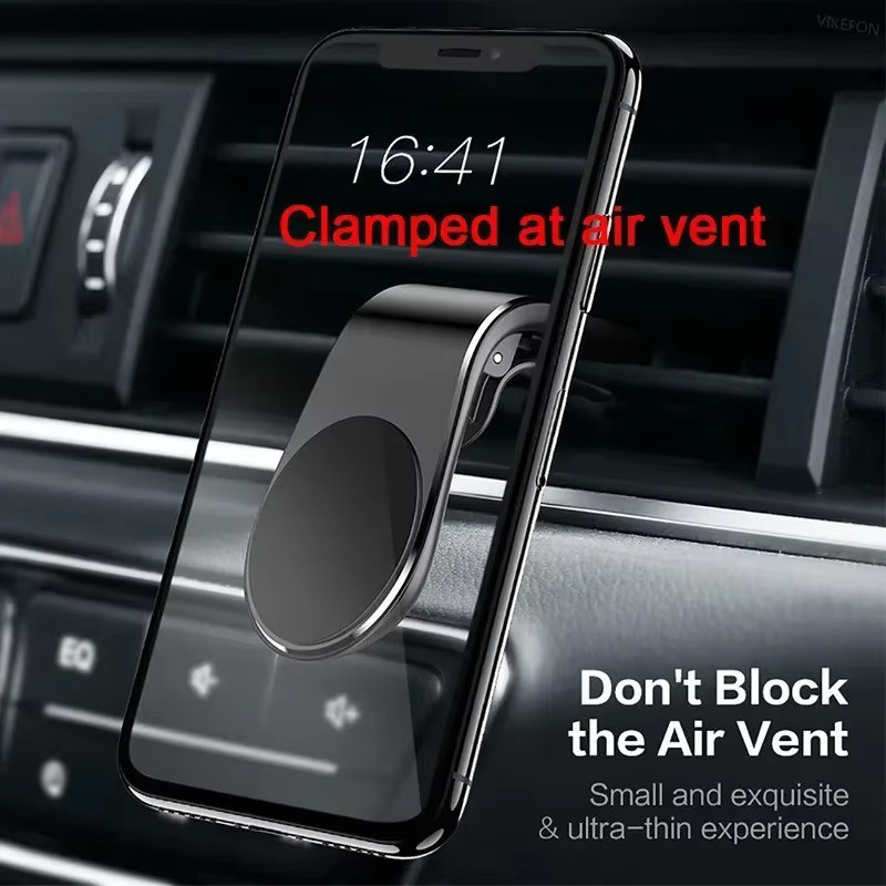 Magnetischer L-Typ Handyhalter für das Auto mit Luftauslass-Clip in Schwarz für iPhone, Huawei und Xiaomi - Bild 4