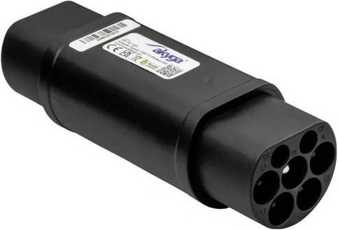 Akyga AK-SC-E21 Ladekabel-Adapter Typ 2 auf GB/T in Schwarz - Bild 1