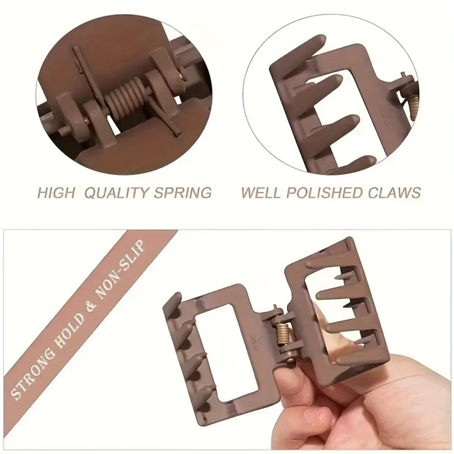 VIKAR Haar Klaue Clips, 4 Stück, 4 cm, matt, Damen - Bild 4