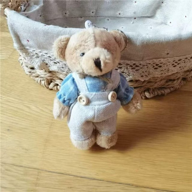 Rd lala Bär Plüschtier, Taschenanhänger, grau, 10 cm - Bild 1