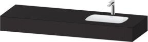Duravit Qatego Einbauwaschtisch-Möbel-Set in Grau, B/T/H: 160 x 55 x 17 cm - Bild 1
