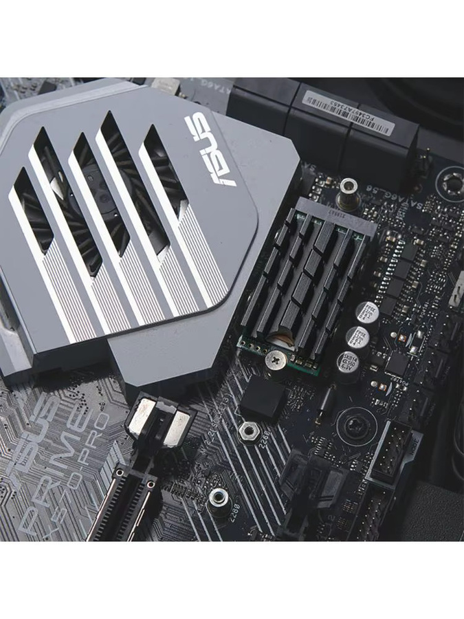 APWIKOGER NVMe/M.2 SSD Kühlkörper aus Aluminiumlegierung in Grau mit doppelseitigem Wärmeleitpad für NVMe 2242/2280 - Bild 5