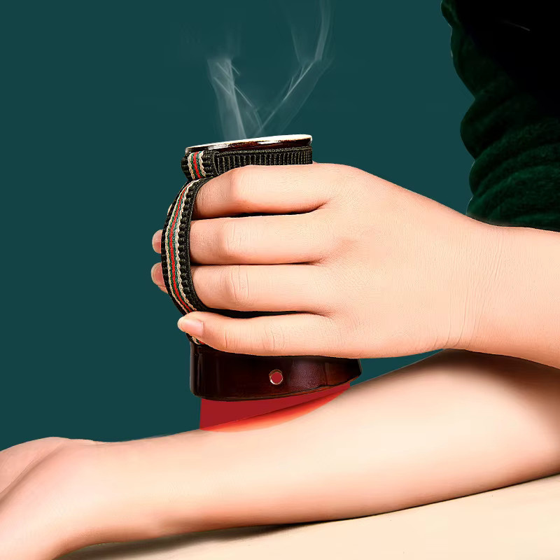 FODRK Gua Sha Schaber Keramik, Moxibustion Massagegerät, Unisex - Bild 3