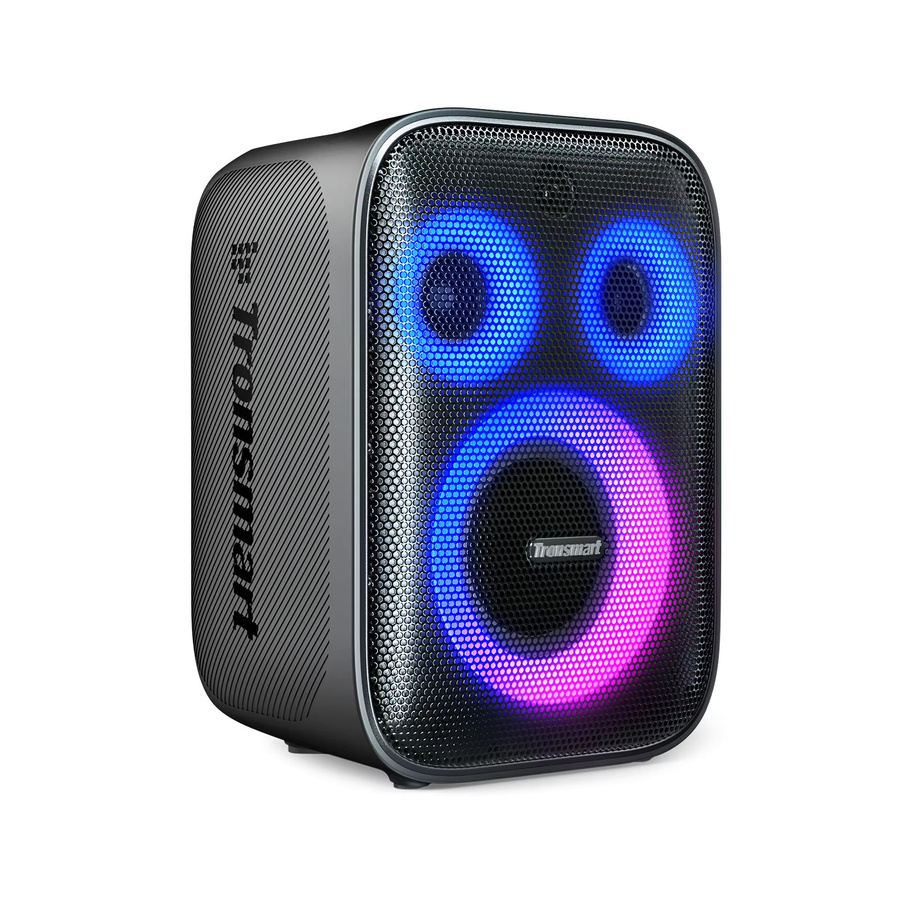 Tronsmart Halo 200 Bluetooth-Party-Lautsprecher in Schwarz mit 3-Wege-Soundsystem, Tiefbass, kabelgebundenem Mikrofon und Gitarreneingang sowie App-Steuerung - Bild 6