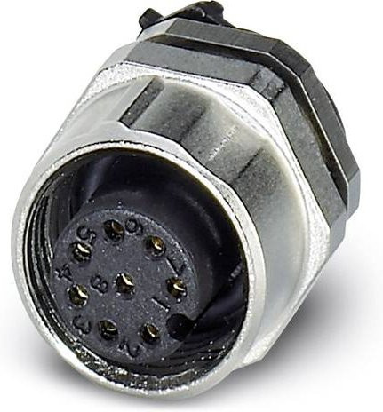 Phoenix Contact 1542790 Sensor-Aktor-Einbausteckverbinder M12 Buchse, 8-polig, silber, Schraubanschluss - Bild 1