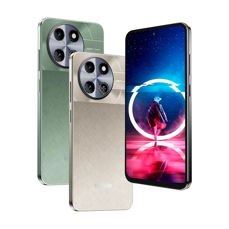 HOTWAV Note 18 GT Smartphone in Grün mit 7,2 Zoll 120Hz Display, 8GB RAM, 256GB ROM und 6200mAh Akku, Android 15 - Bild 1