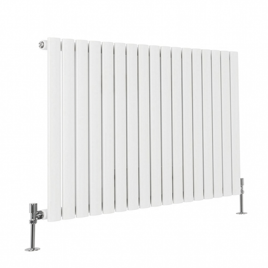 Sterling Quinn Design-Heizkörper von Hudson Reed, einlagig, horizontal, Weiß, B: 100 cm, H: 59,5 cm - Bild 1