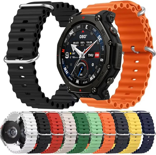 Silikon-Ozeanarmband, Schwarz, Unisex - Bild 1