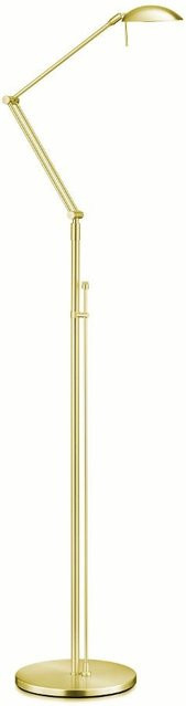 Knapstein Maia-S LED-Stehleuchte aus Messing in Gold, dimmbar und verstellbar, Warmweiß 2700K - Bild 1