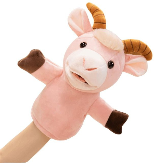 Linyi toy Ziegen Schaf Plüschpuppen, Handpuppen, ab 2 Jahren - Bild 1