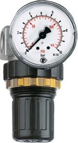 Riegler Druckregler Standard-mini mit Schalttafelmutter, G 1/4, 0,1-3 bar, multicolour - Bild 1