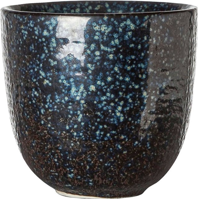 Cosy & Trendy Becher yoru ohne Henkel, 6er Pack, Keramik, schwarz/blau, 270 ml, Durchmesser: 8,5 cm, Höhe: 8 cm - Bild 1