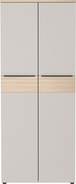 Germania Aktenschrank 4441-654 GW-Oviedo in Kaschmir und Lindberg-Eiche-Nb. mit Soft-Close-Türdämpfung, B/H/T: 80 x 197 x 40 cm - Bild 1