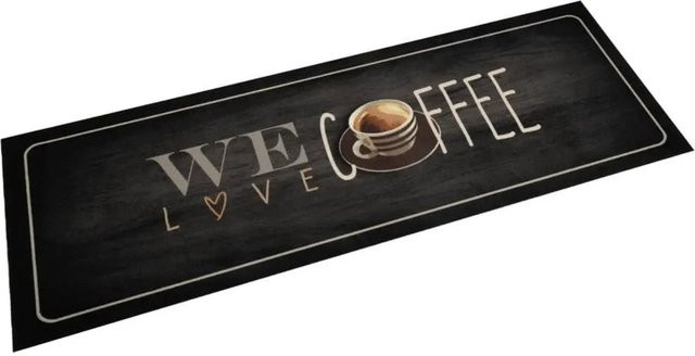 vidaXL Küchenteppich aus Samt in Kaffee Braun, Waschbar und Rutschfest, B/T: 60 x 180 cm - Bild 1