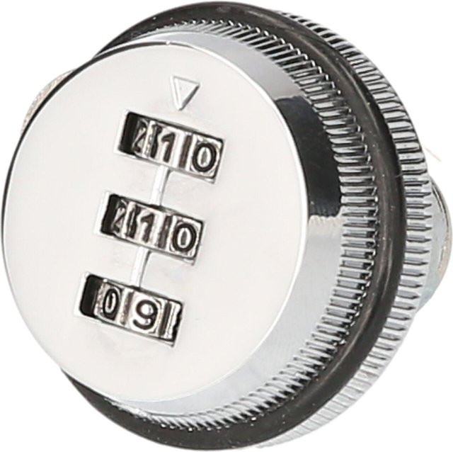 Meterk XT20 Zahlen-Nockenschloss aus Zinklegierung mit 3-stelligem Zahlencode in Silber - Bild 1