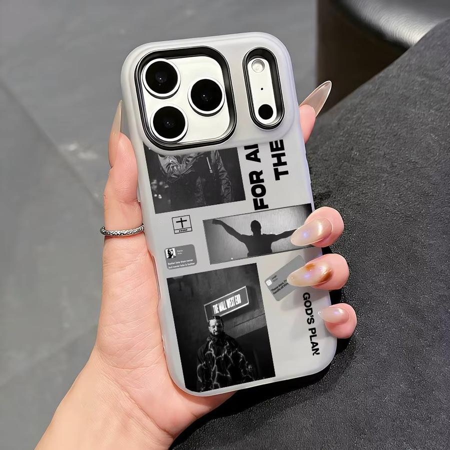 Transparente D-Drake Rapper Handyhülle für Apple iPhone 11 bis 17 Pro Max Plus Mini Stoßfeste Weiche Jelly Schutzhülle - Bild 1