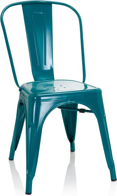 hjh OFFICE Bistrostuhl VANTAGGIO COMFORT aus Stahl im Industry-Look ohne Armlehnen - Bild 1