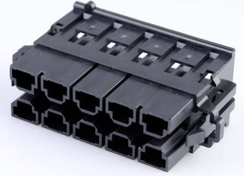 Molex Buchsengehäuse-Kabel Schwarz mit 10 Polen und 10,00 mm Rastermaß - Bild 1