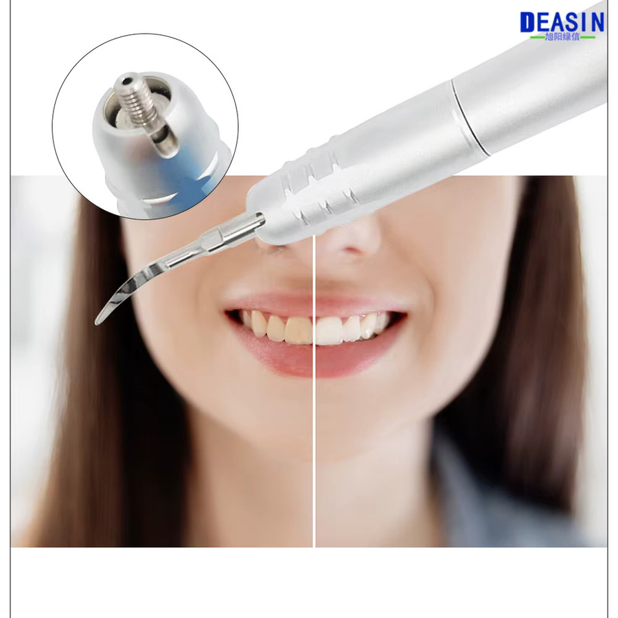 DEASIN Dental-Ultraschall-Luftabscher, Silber, mit 3 Spitzen - Bild 2