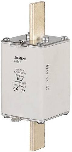 Siemens Photovoltaik-Sicherung 63A 3NE1218-4 Silber 2 Stück - Bild 1
