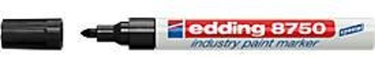 Edding 8750 Industry Paint Marker Permanent Lackmarker Schwarz mit Bullet-Spitze - Bild 2