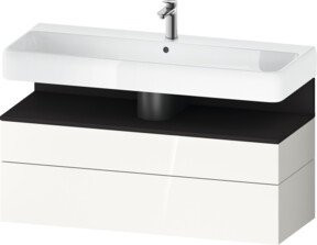 Duravit Waschtischunterschrank Qatego Wandmontiert in Grau und Weiß, B/T/H: 119 x 47 x 59 cm - Bild 1