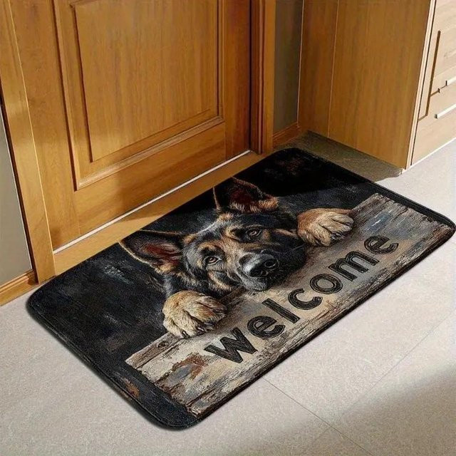 Rutschfeste Fußmatte Deutscher Schäferhund von Lodestar, Mehrfarbig, B/T/H: 60 x 40 x 1 cm - Bild 1