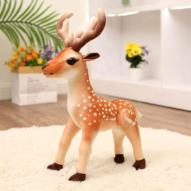 Kidsly Kleines Hirsch-Plüschtier, weiche Puppe, ab 14 Jahren - Bild 1