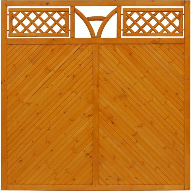 Sichtschutzzaun Toulon von Andrewex aus Pinie in Braun, B/H: 180 x 180 cm - Bild 1