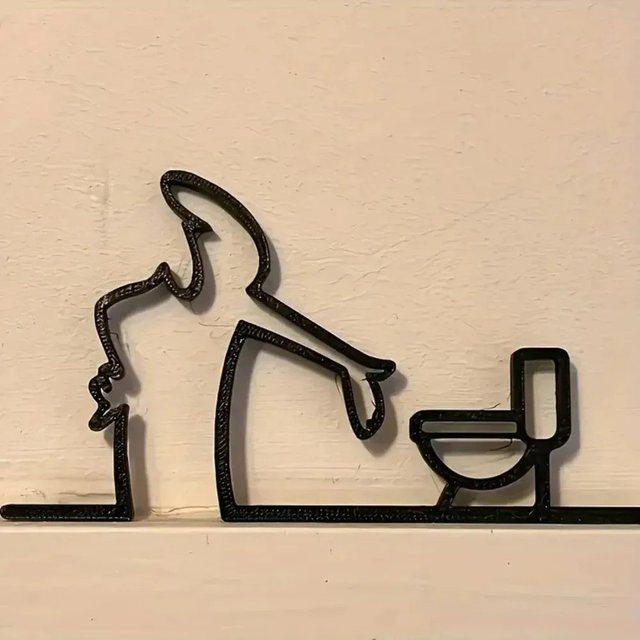 CIFBUY Moderne Metall-Wandkunst Abstrakt Organisch in Schwarz und Grün, Rostbeständige Wanddekoration für Innen- und Außenbereich - Bild 1