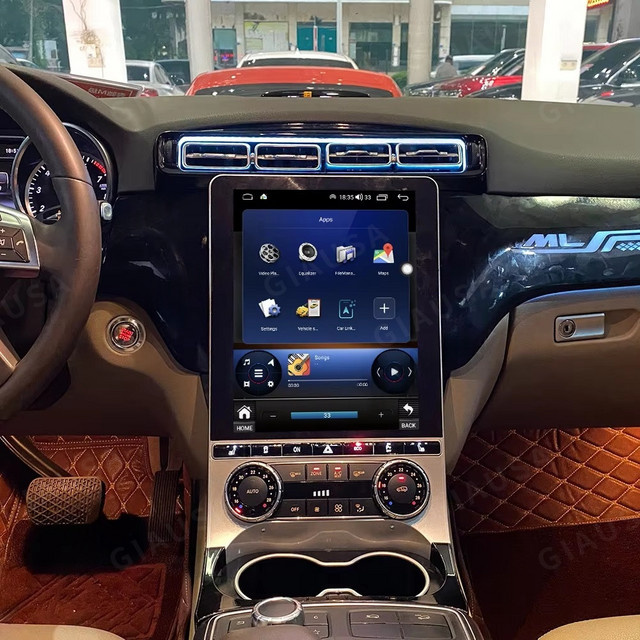 YANFU Automotive Multimedia Stereo mit 12,1 Zoll Display für Benz GL ML 2012 bis 2015, Android Auto und GPS-Navigation, Schwarz - Bild 1