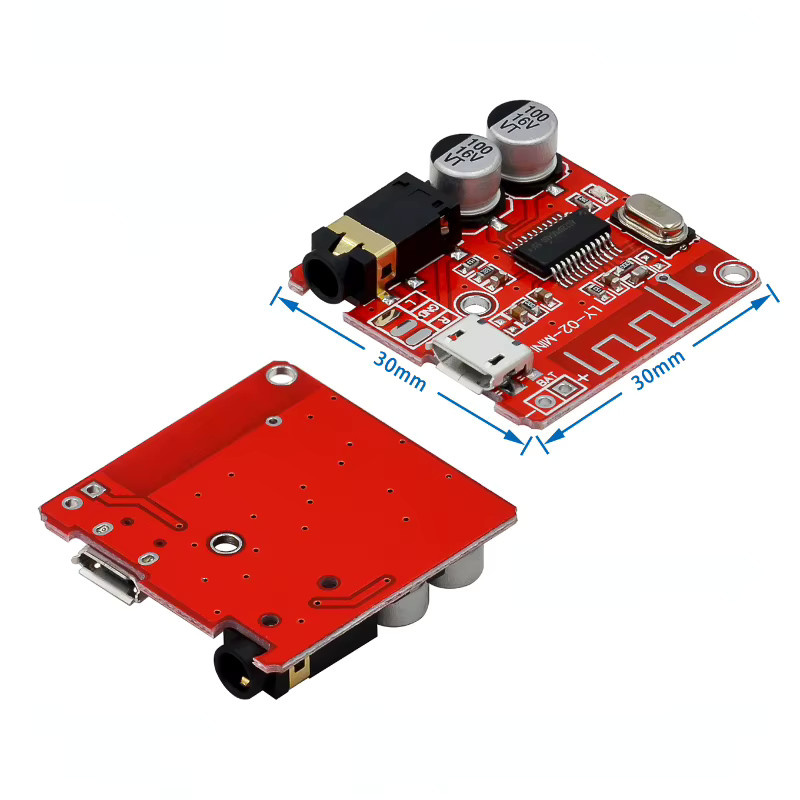 Bluetooth Audio Receiver Board DIY Wireless Stereo MP3 Decoder Modul Schwarz - Bild 2