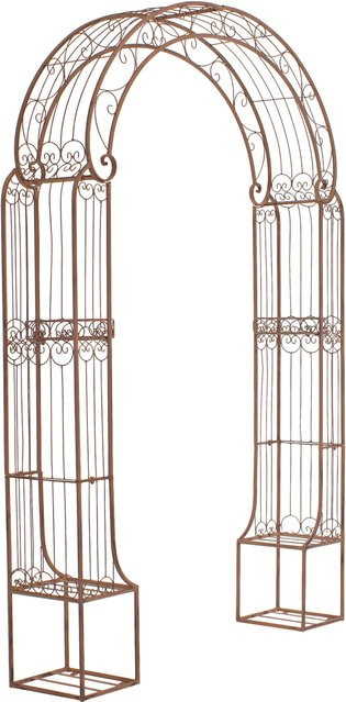 TPFGarden Rosenbogen Alesy aus Eisen in Antik Braun, pulverbeschichtet, H: 239,5 cm, B: 163,0 cm, T: 34,0 cm - Bild 1