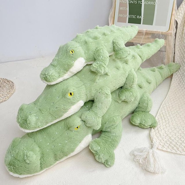 BC Pet Supplies Krokodil Tierpuppe Kissen, Plüschtier, Grün - Bild 1