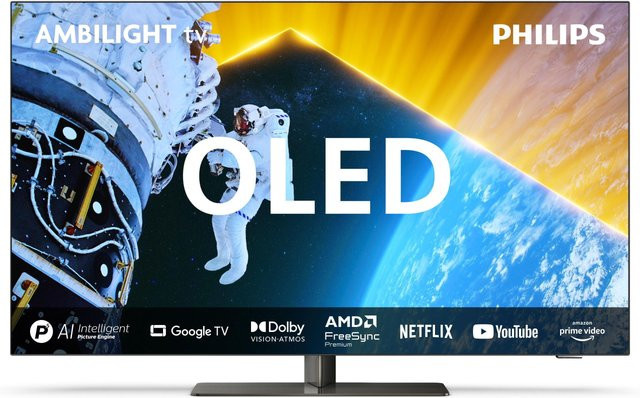 Philips 48OLED849 OLED TV in Schwarz - Bild 1