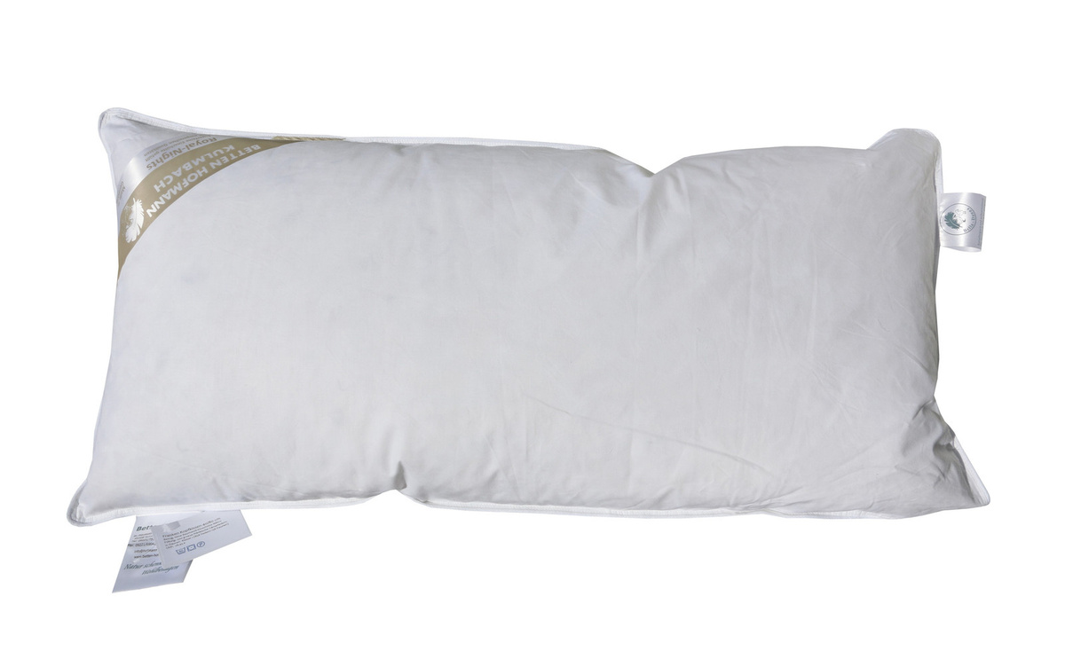 Frankenstolz Kopfkissen Federkissen mit 15% Daunen in Weiß, B/H: 40 x 80 cm - Bild 1