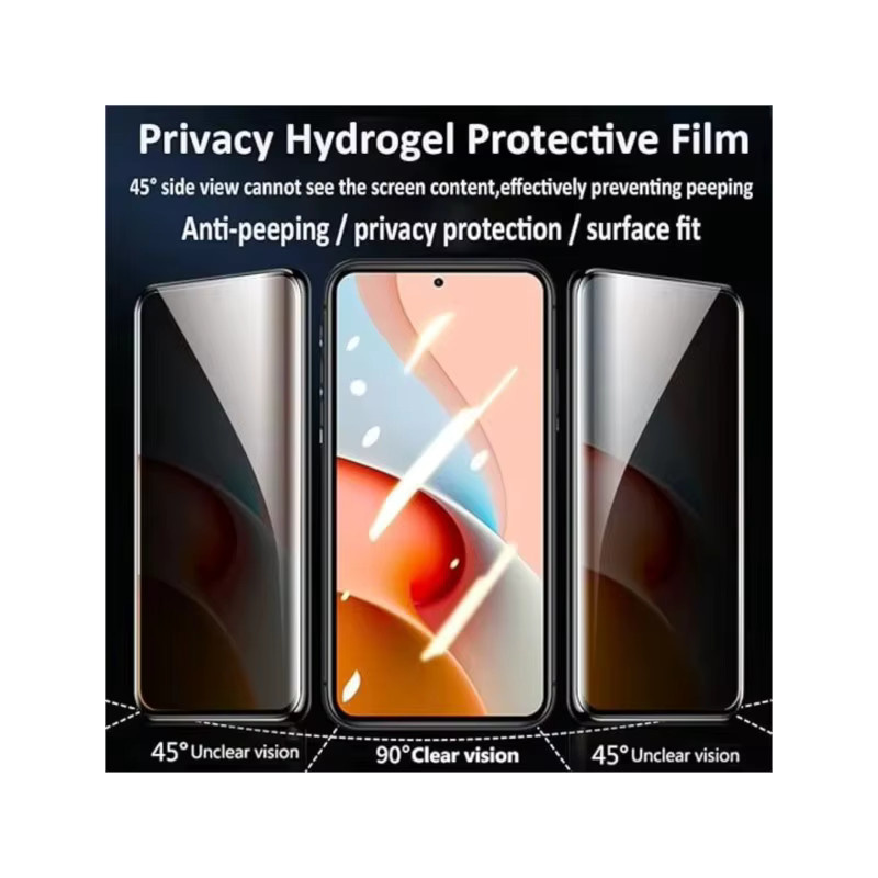 Anti-Spy Hydrogel Displayschutz für Apple iPhone 11 bis iPhone 17 Pro Max, Privatsphäre-Schutz, Vollabdeckung, transparent - Bild 6