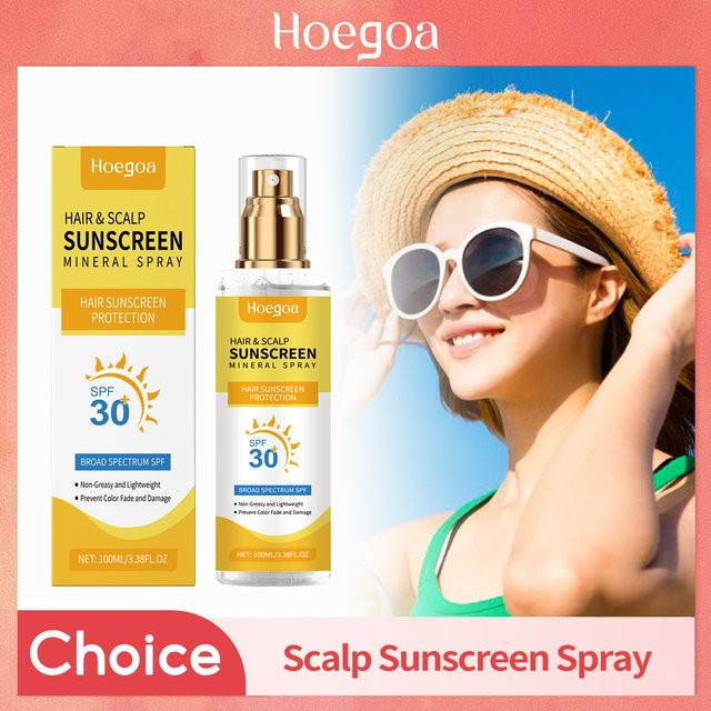 HOEGOA Kopfhaut-Haar-Sonnenschutzspray, 100 ml, Unisex, für coloriertes Haar - Bild 1