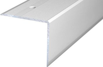 CARL PRINZ Treppenkantenprofil aus Aluminium in Silber, B/H: 45 x 40 mm, versenkt gelocht - Bild 1
